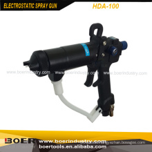 Electrostatic portable manual paint spray gun